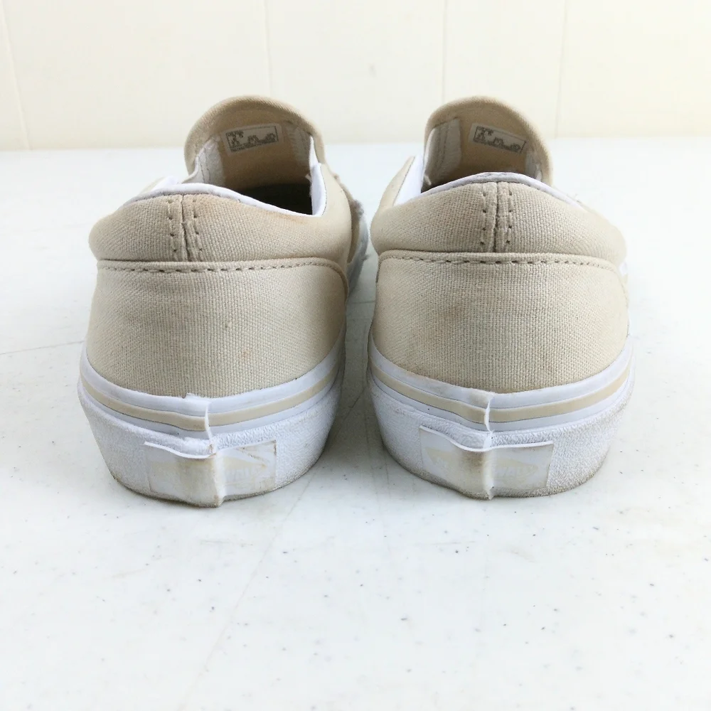 Vans Kids Off The Wall Slip On Sneakers Size 2.5 Glitter Sequin Cream Shoes